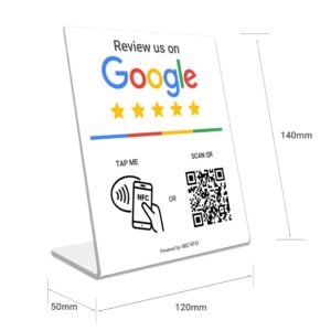 Google NFC Review Sticker Bord